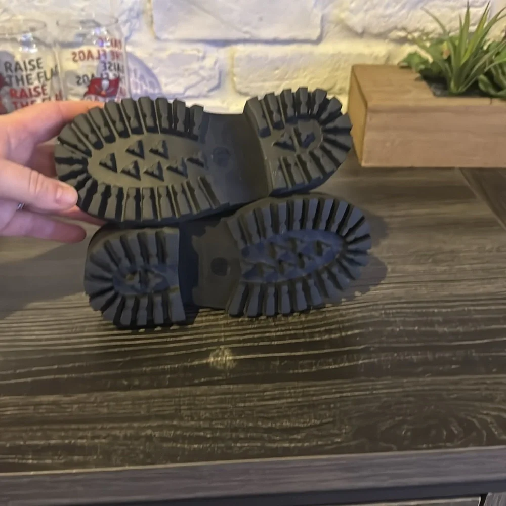 Black vegan leather dress shoes-Boys